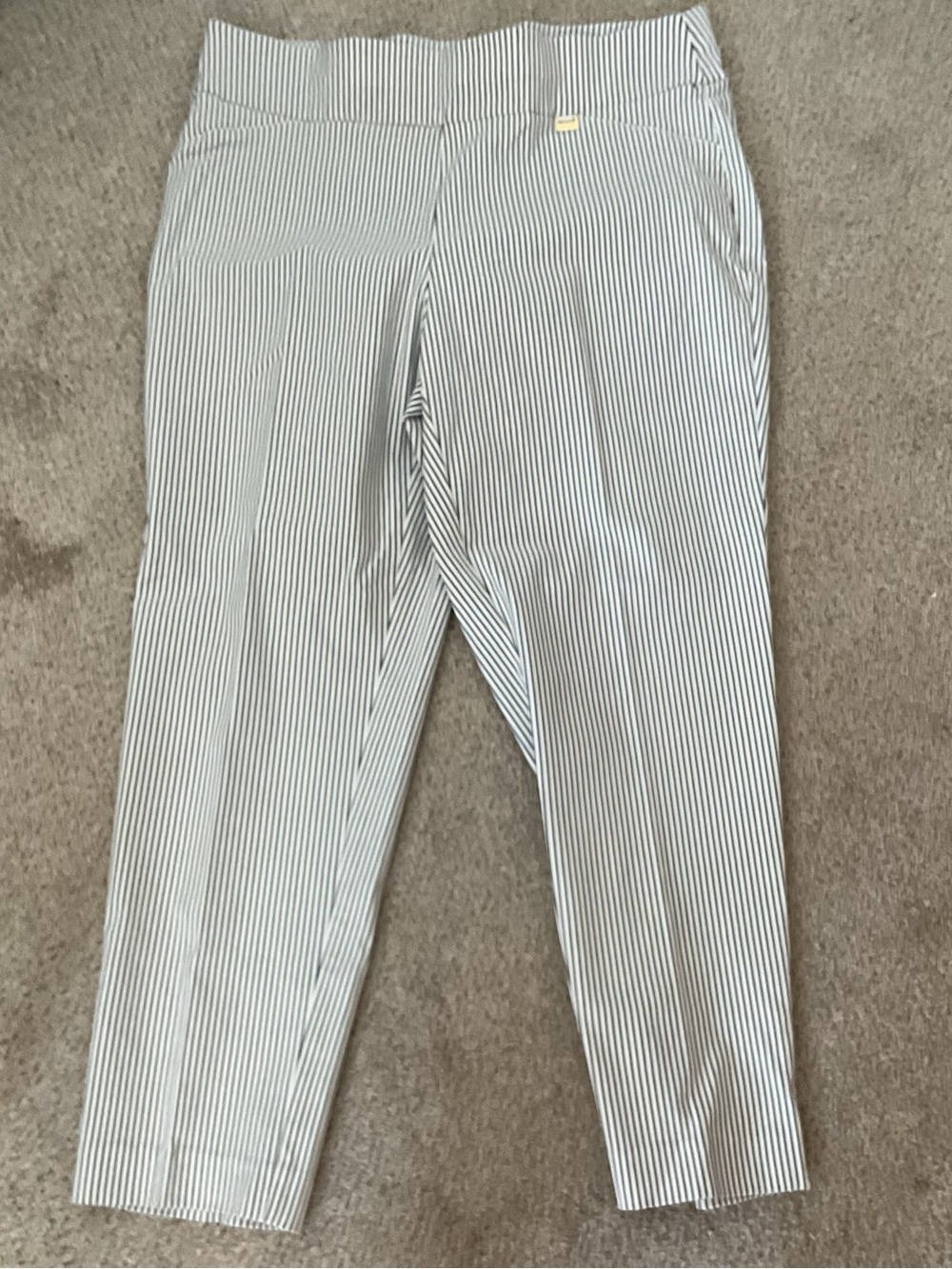 Anne Klein Women- Black & White Striped pants 1X